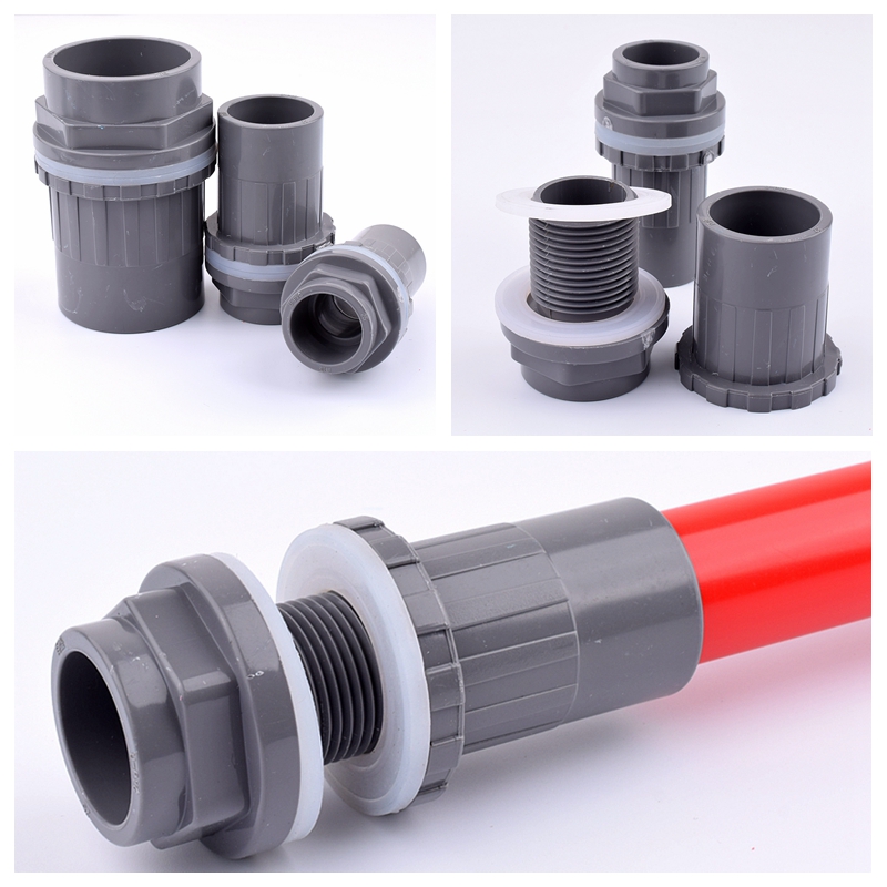 Marine Aquarium Overflow - ข้อต่อท่อพีวีซีสีเทา ขนาด 20 มม.~50 มม. จำนวน