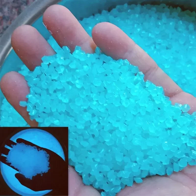 Aquarium Marine Fish - 1000 ชิ้น 3-5 มิลลิเมตรทรายเรืองแสงใน Dark Pebbles