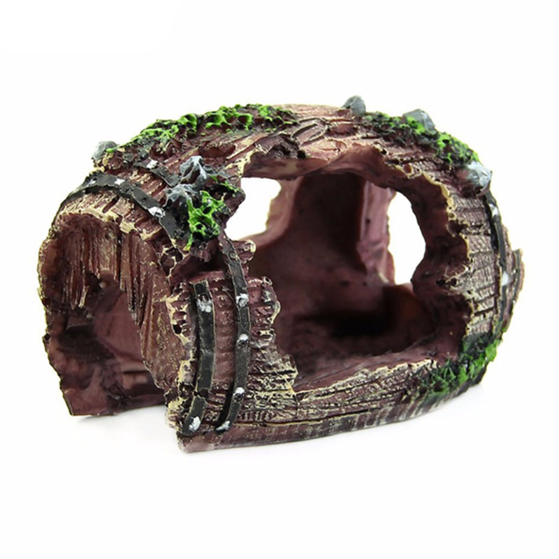 Marine Aquarium For Sale - อุปกรณ์ตกแต่งตู้ปลา รูปทรงถัง ทำจากเรซิ่น สำหรับตกแต่งตู้ปลาและฉากหลัง