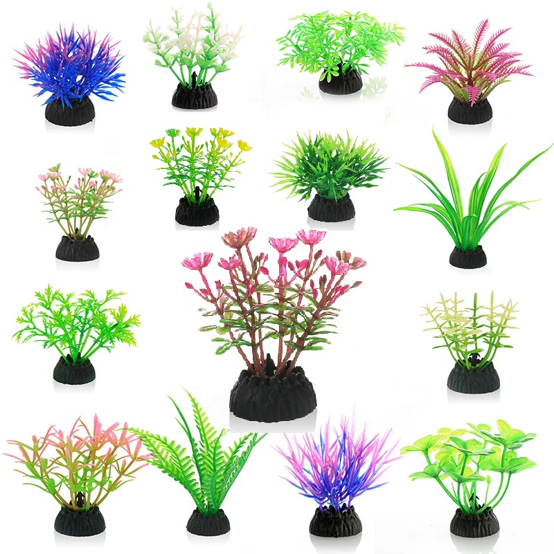 Marine Aquarium For Sale - จําลองพืชประดิษฐ์ PVC ใต้น้ําวัชพืชดอกไม้หญ้า Aquarium อุปกรณ์ตกแต่งถังปลาภูมิทัศน์เครื่องประดับ