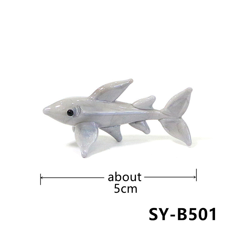 รูปปั้นฉลามแก้วขนาดเล็กทำมือ น - Marine Aquarium Orp บทวิจารณ์และราคา