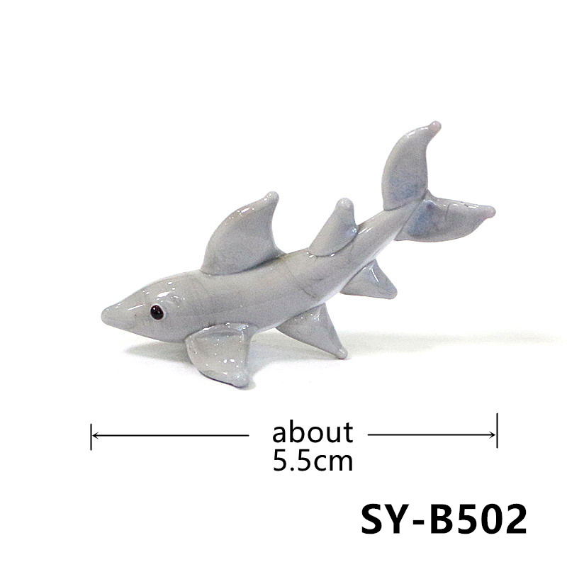 รูปปั้นฉลามแก้วขนาดเล็กทำมือ น - Marine Aquarium Orp บทวิจารณ์และราคา