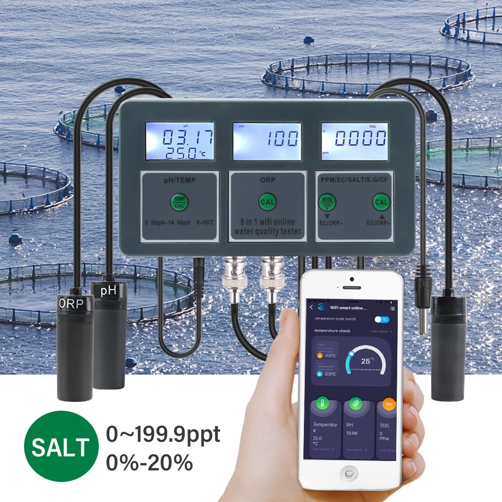 เครื่องทดสอบคุณภาพน้ำแบบ WiFi  - Marine Aquarium Orp บทวิจารณ์และราคา