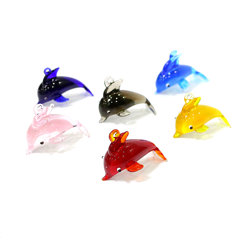 น่ารักปลาโลมาเสน่ห์แก้วจี้มินิ - Marine Aquarium Orp บทวิจารณ์และราคา