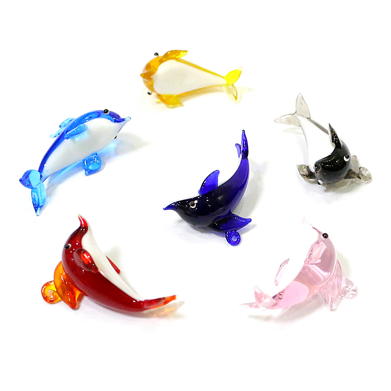 น่ารักปลาโลมาเสน่ห์แก้วจี้มินิ - Marine Aquarium Orp บทวิจารณ์และราคา